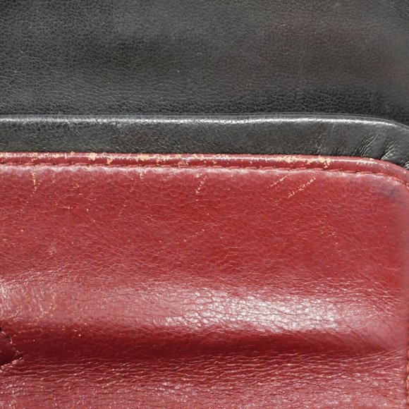 Chanel Shoulder Bag Matelasse W Flap Chain Lambskin Black Women's - Picture 13 of 16